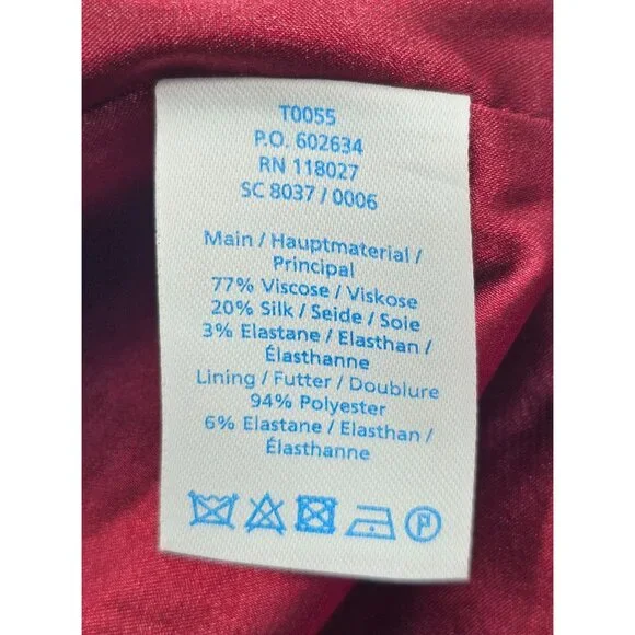 Women's - Boden Lorna Velvet Pencil Skirt, Size 12 - Picture 6 of 7